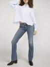 Suki Mid Rise Slim Bootcut Jeans, Indigo, hi-res image number 5