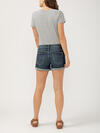 Boyfriend Mid Rise Luxe Stretch Shorts, , hi-res image number 1