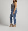 Girlfriend Mid Rise Slim Leg Jeans Plus Size, Indigo, hi-res image number 2