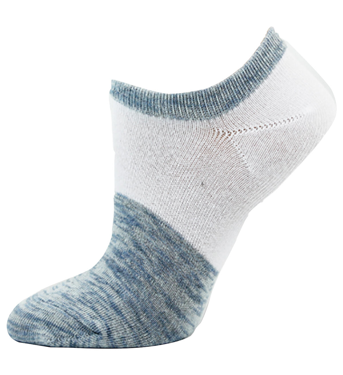Color Block Low-Cut Ankle Womens Socks, Light Denim, hi-res image number 0}