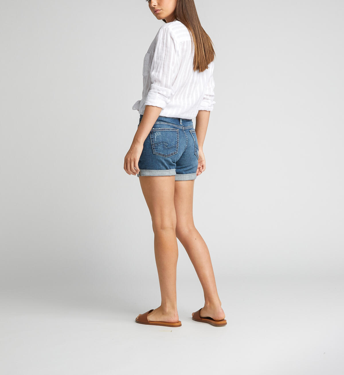 Mid-Rise Boyfriend Short, , hi-res image number 1