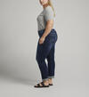 Boyfriend Mid Rise Slim Leg Jeans Plus Size, Indigo, hi-res image number 2