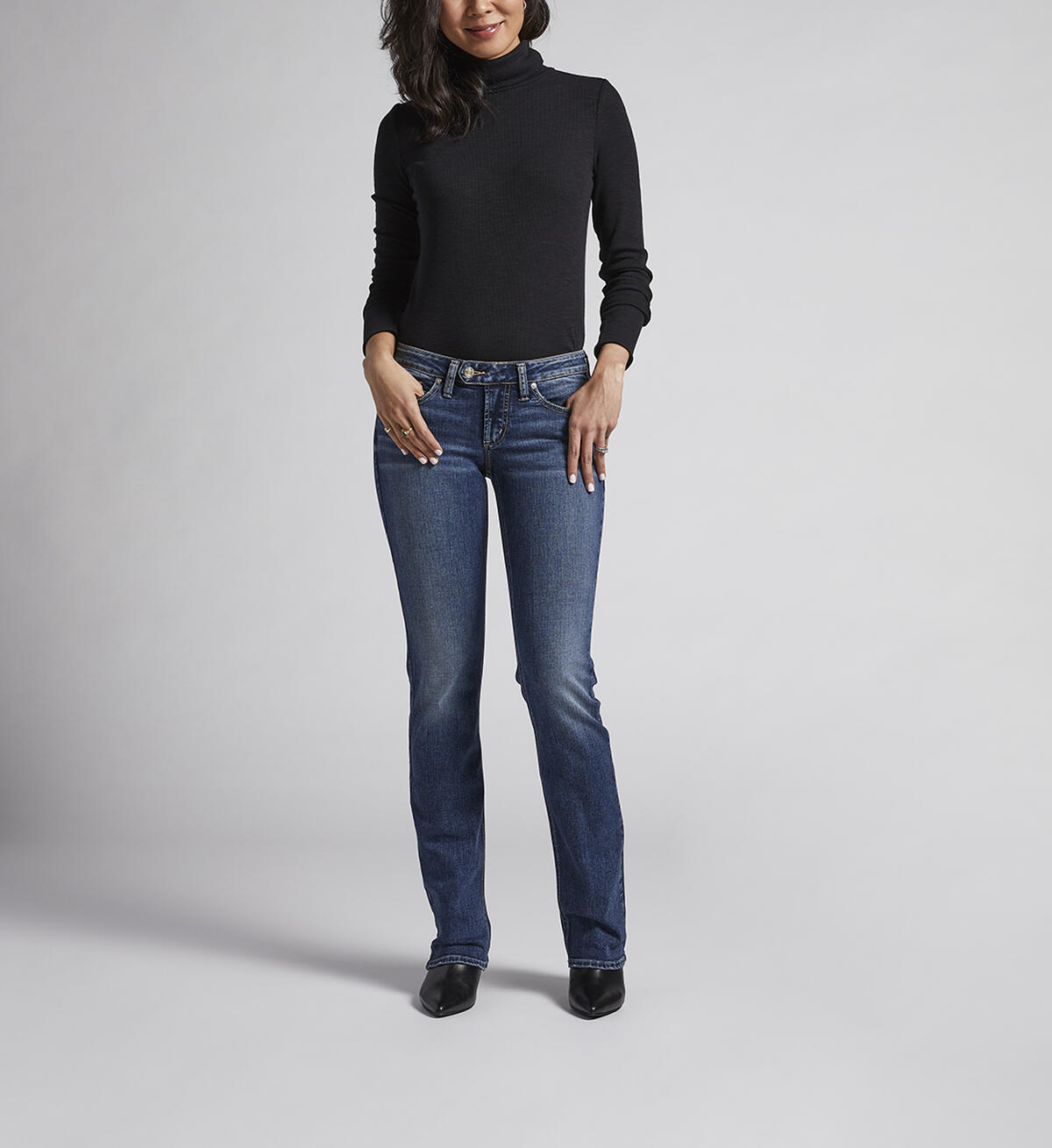 Tuesday Low Rise Slim Bootcut Jeans, Indigo, hi-res image number 0