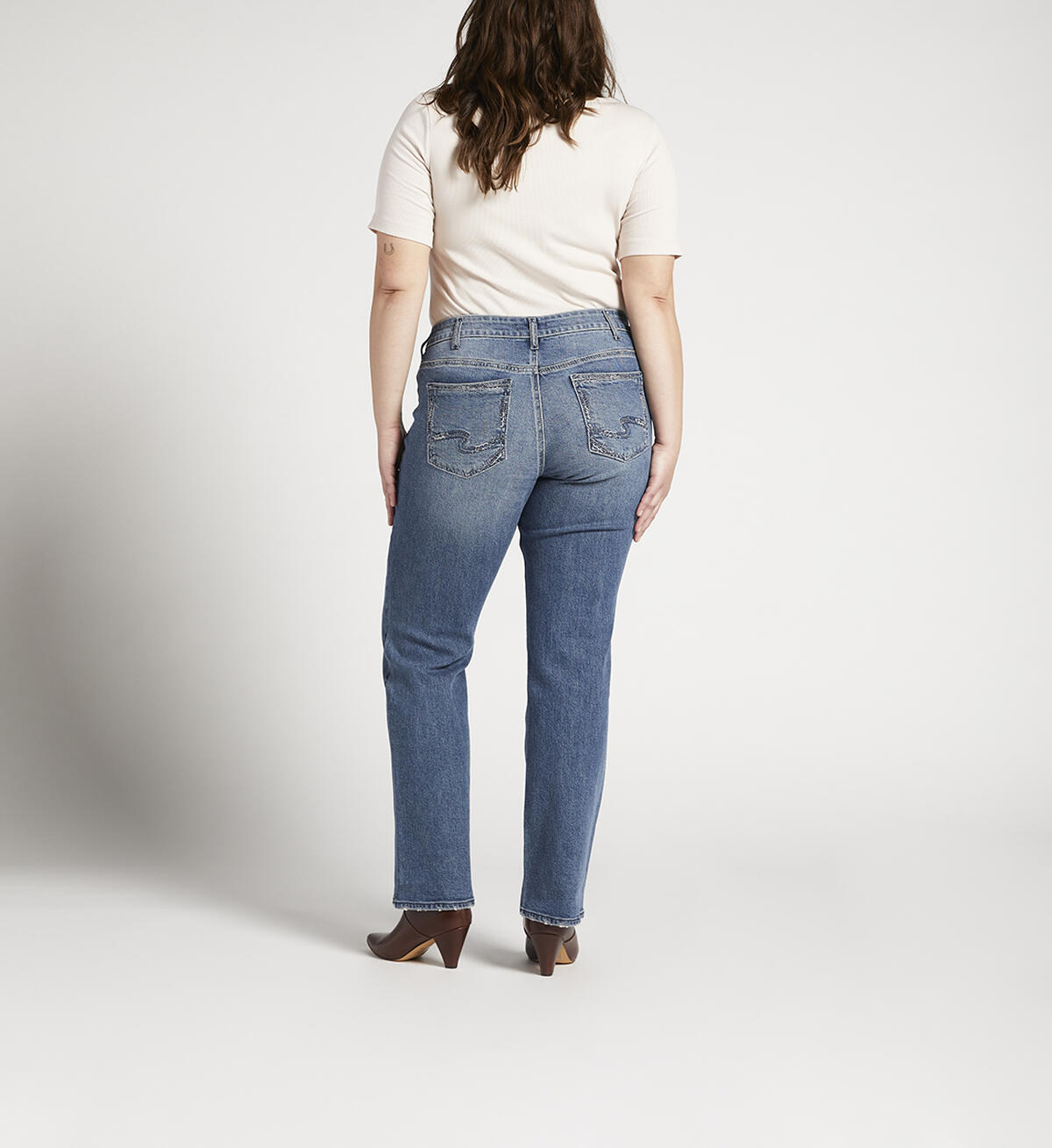 Suki Mid Rise Slim Bootcut Jeans Plus Size, , hi-res image number 1