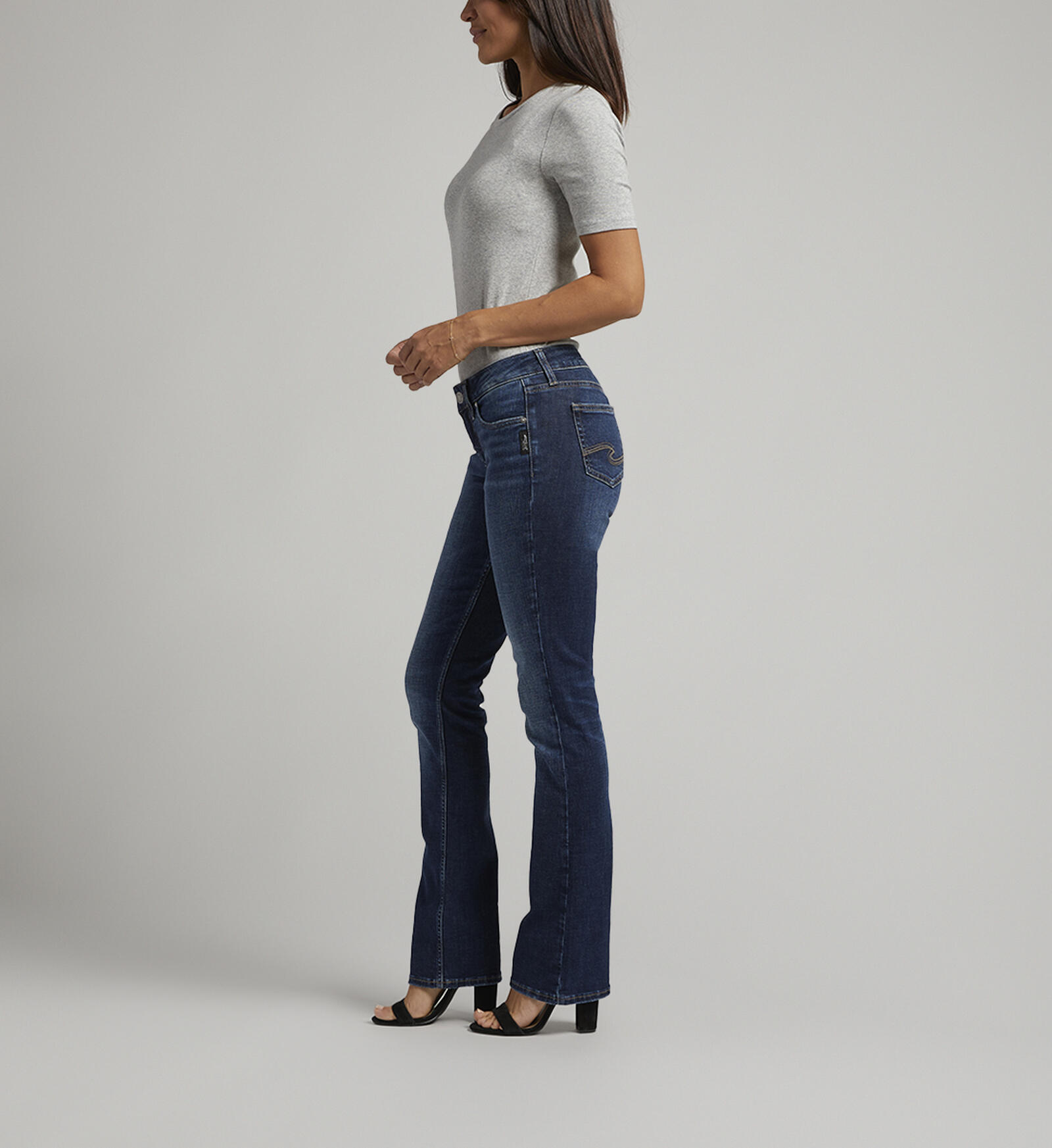 Buy Suki Mid Rise Slim Bootcut Jeans Plus Size for USD 59.00
