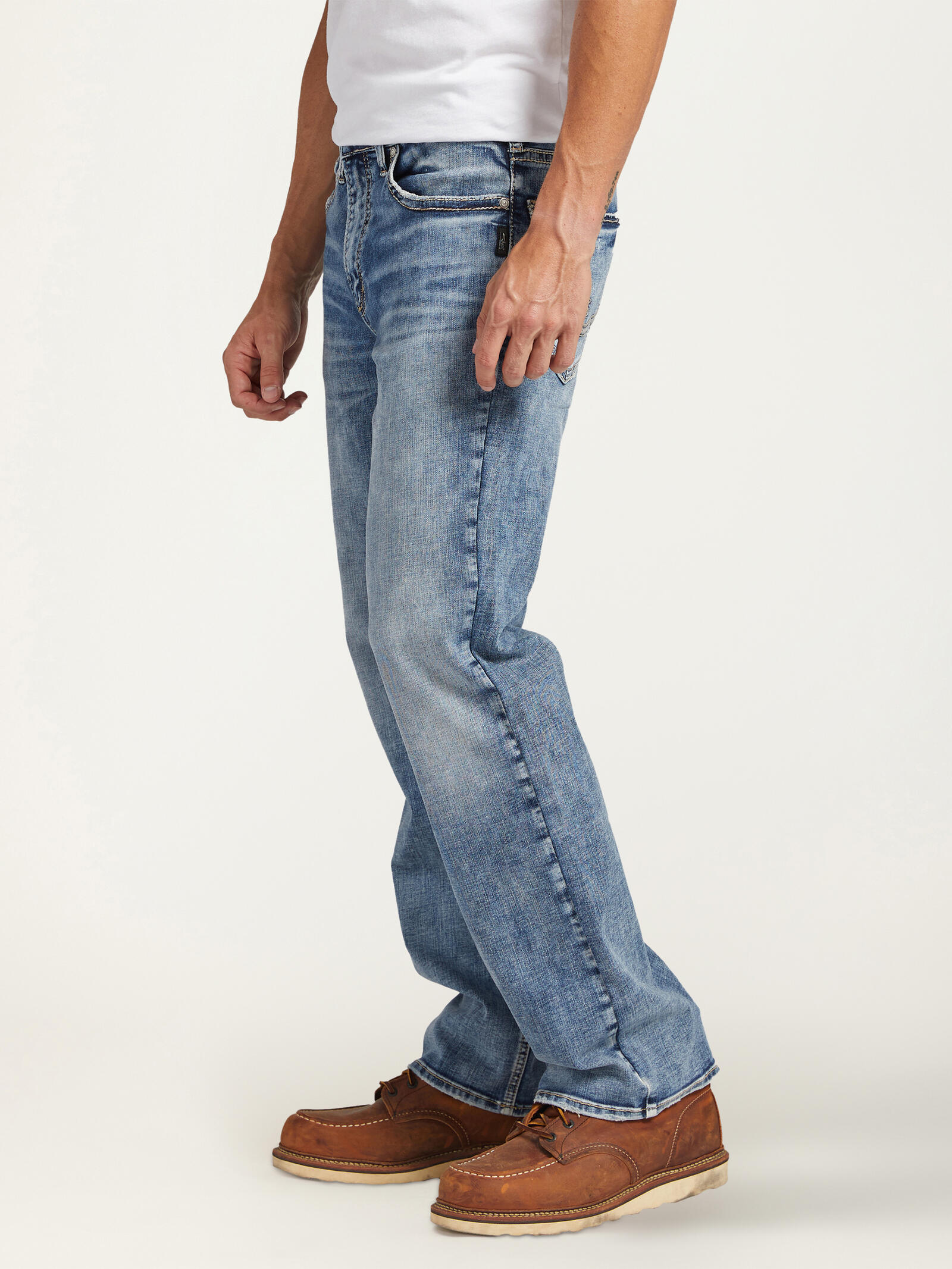 Buy Zac Relaxed Fit Straight Leg Jeans for USD Silver Jeans