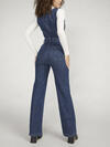 High Rise Wide Leg Jumpsuit, Indigo, hi-res image number 1