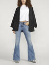 Suki Mid Rise Flare Leg Jeans, Indigo, hi-res image number 0