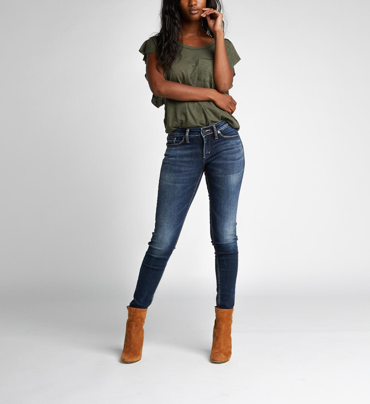 Suki Skinny Mid Dark Wash, , hi-res image number 0