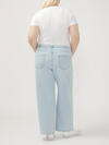 Be Easy Straight Leg Drawstring Jeans Plus Size, , hi-res image number 1