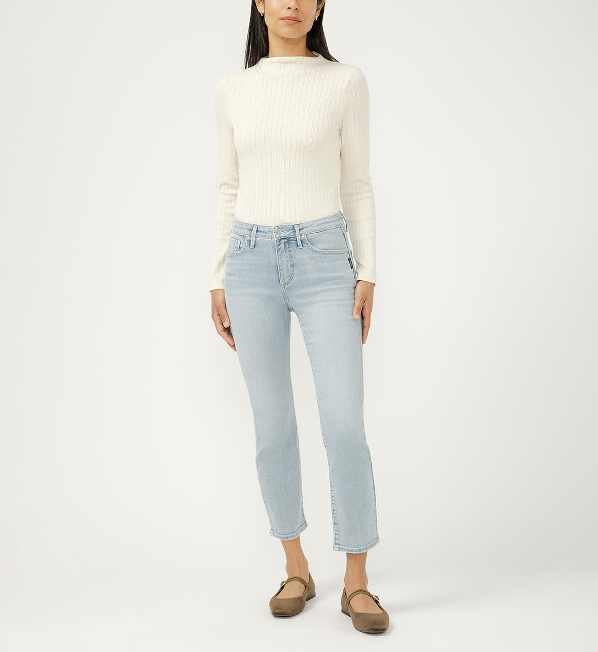 Isbister High Rise Ankle Straight Leg  Luxe Stretch Jeans, , hi-res image number 0