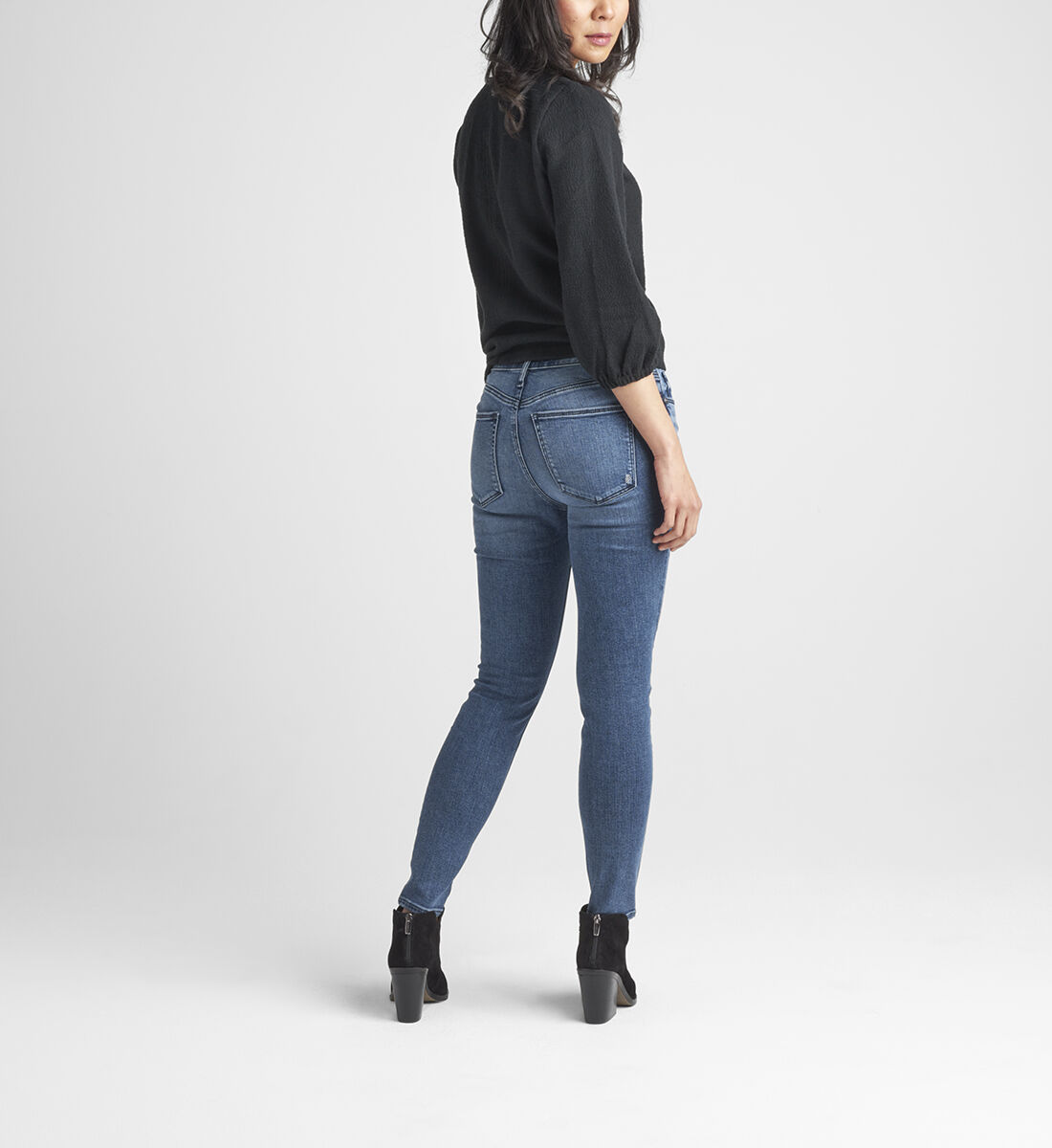 Most Wanted Mid Rise Skinny Jeans Back