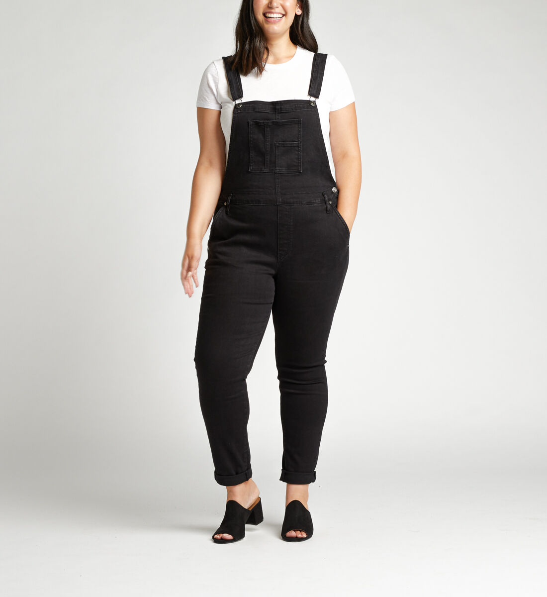 Skinny jean deals overalls plus size