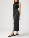 Front-Slit Maxi Jean Skirt, , hi-res image number 2