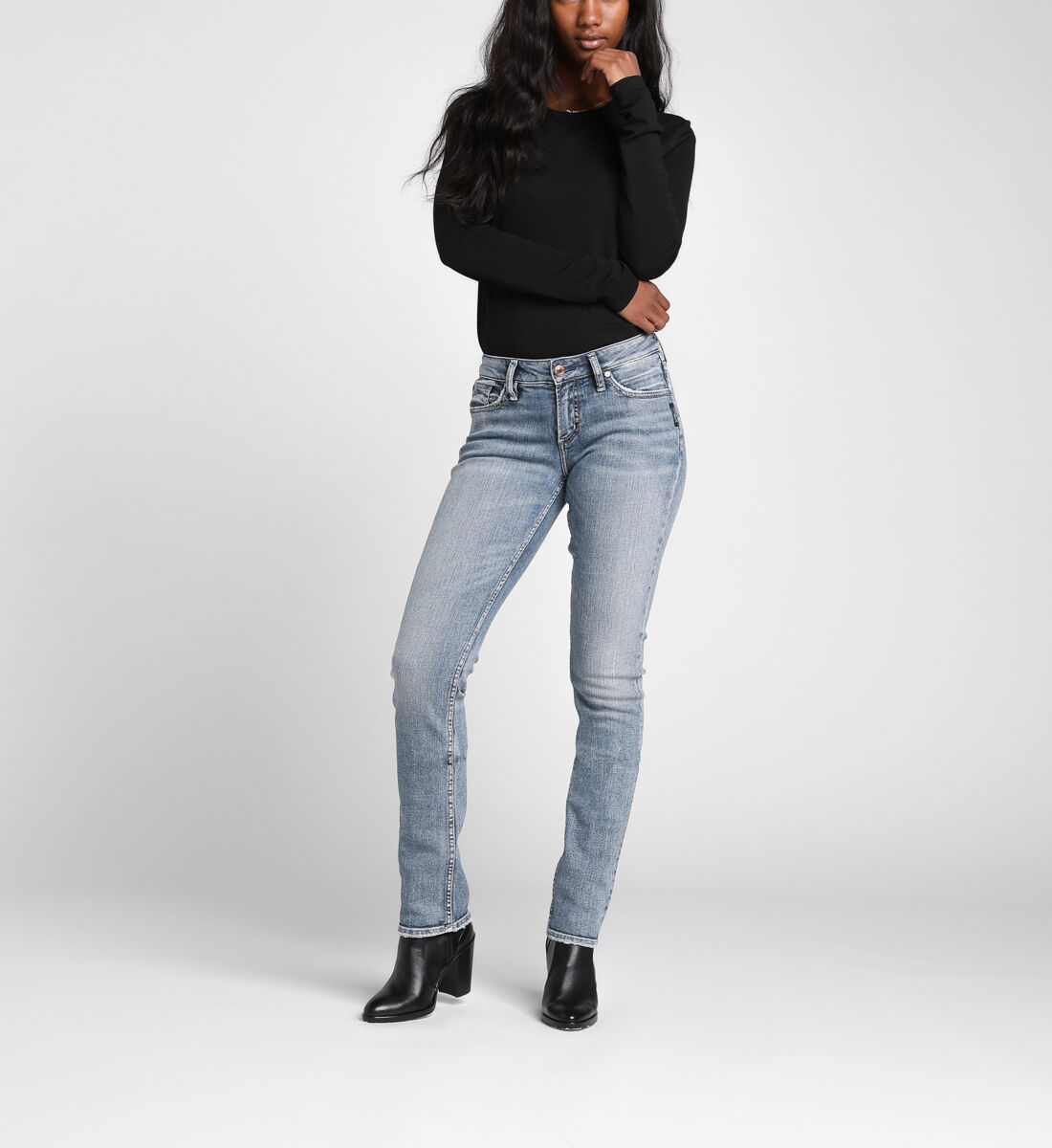 Silver jeans suki straight clearance