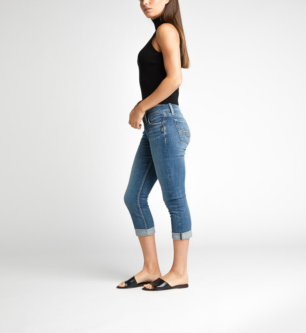 Suki Mid-Rise Curvy Capri, , hi-res image number 2