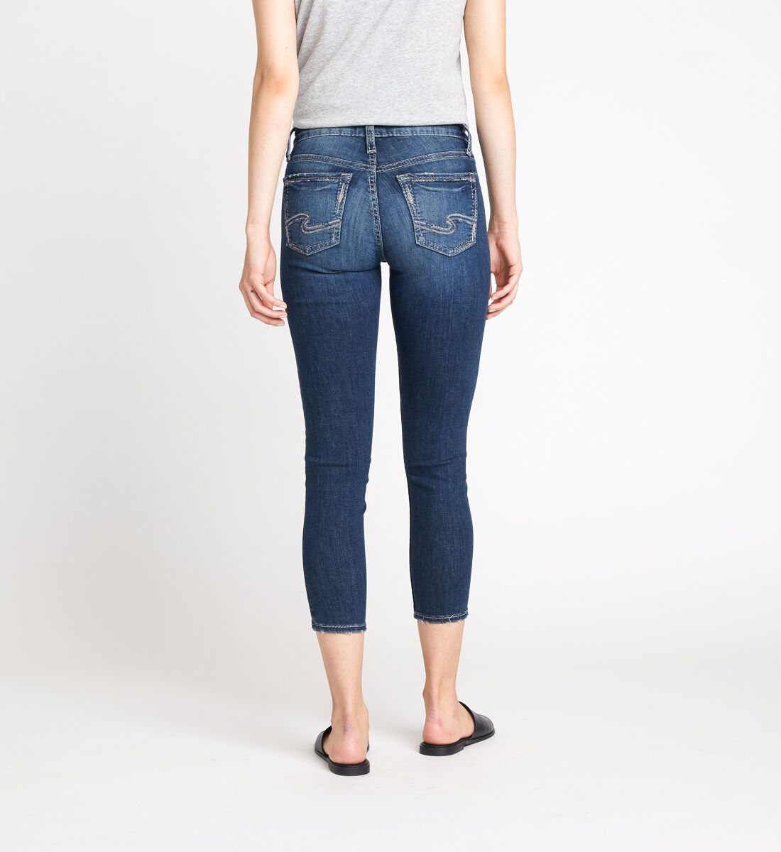 Avery High Rise Skinny Crop Jeans Back