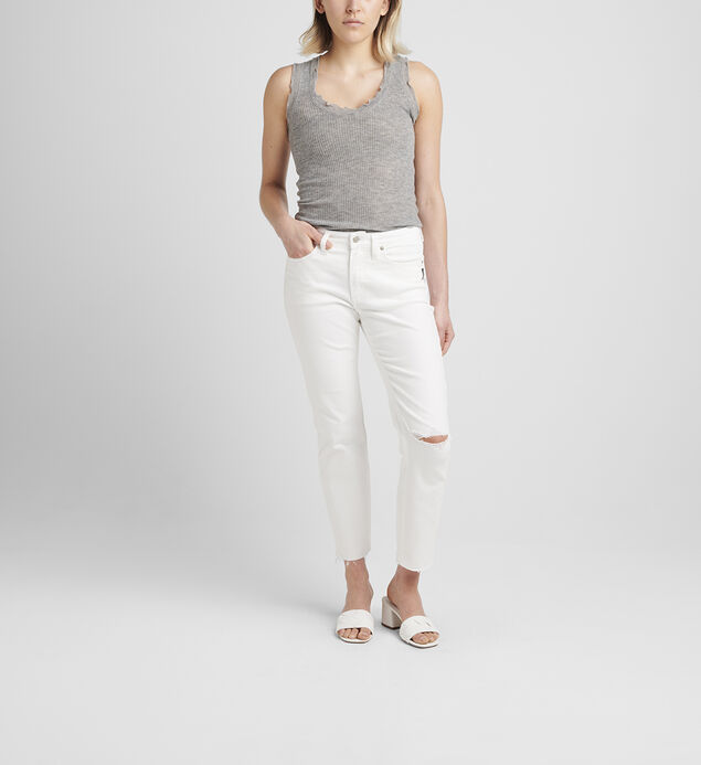 Most Wanted Mid Rise Straight Crop Pants