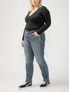 Suki Mid Rise Straight Leg Luxe Stretch Jeans Plus Size, , hi-res image number 2