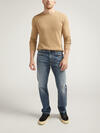 Eddie Athletic Fit Tapered Leg Jeans, , hi-res image number 0