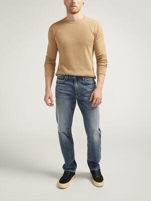 Eddie Athletic Fit Tapered Leg Jeans