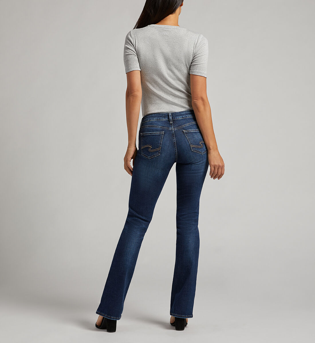 Buy Suki Slim Boot Mid Dark Wash for USD 84.00 | Silver