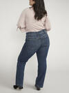Suki Mid Rise Trouser Leg Jeans Plus Size image number 1
