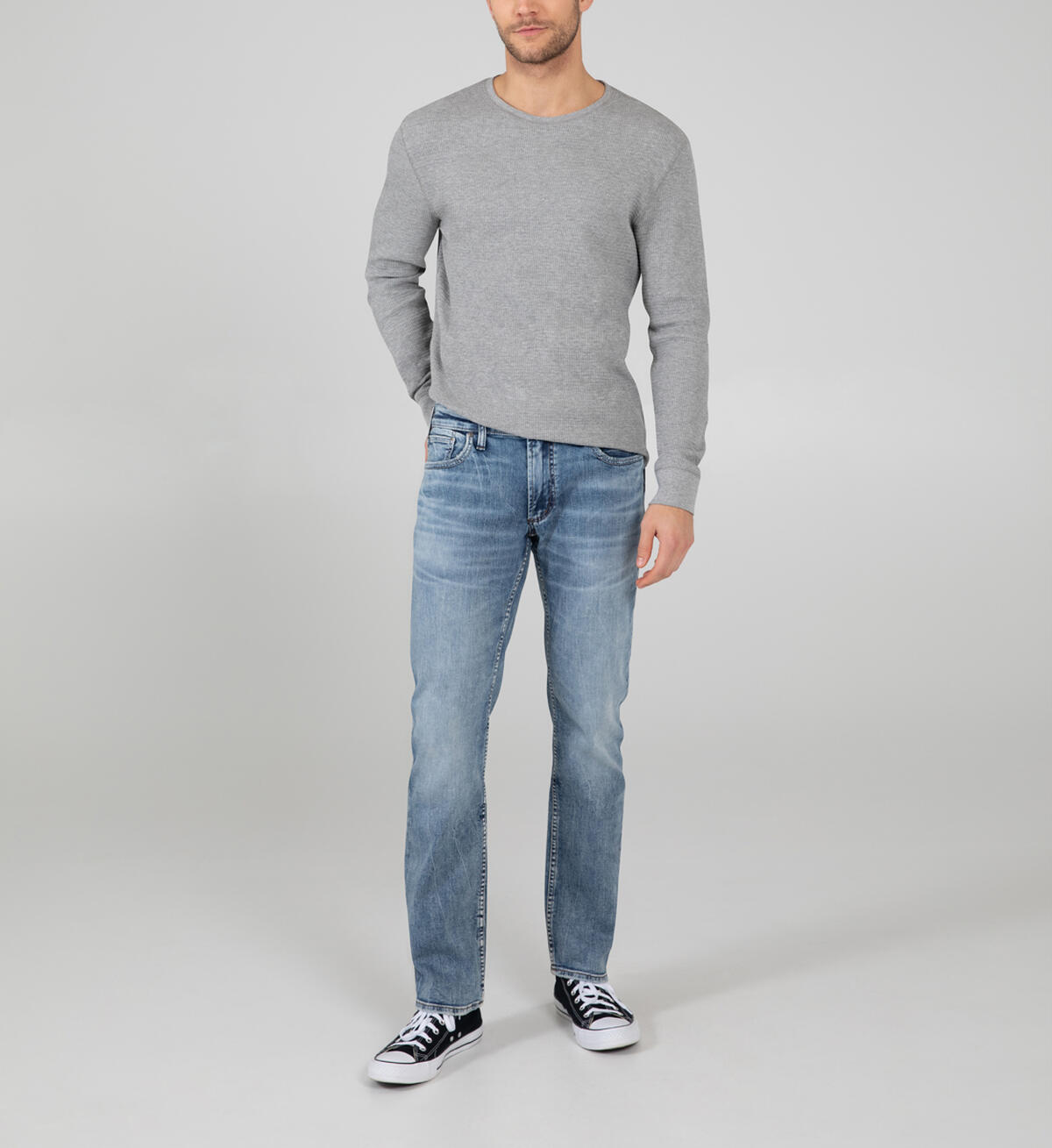 Allan Classic Fit Straight Leg Jeans, , hi-res image number 0