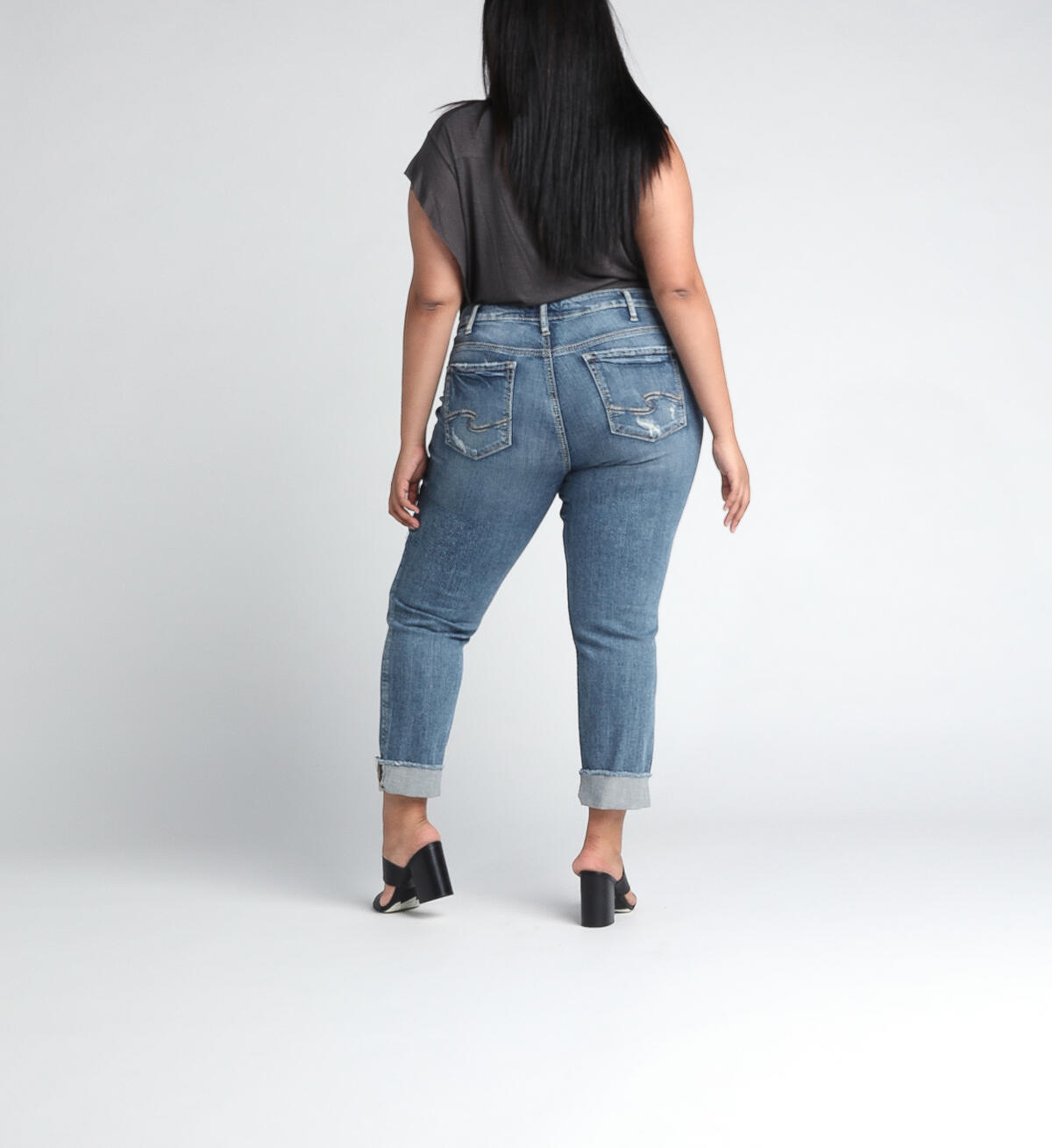 Elyse Mid Rise Ankle Slim Leg Jeans, , hi-res image number 1