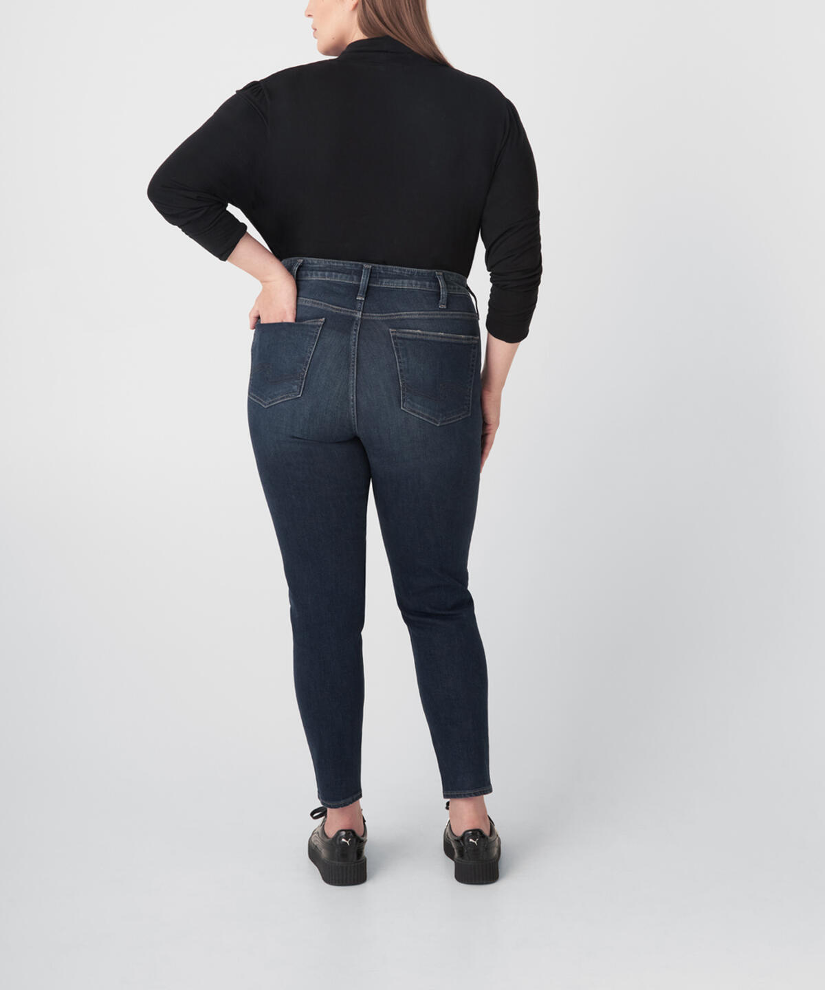 Avery High Rise Skinny Jeans Plus Size, , hi-res image number 1