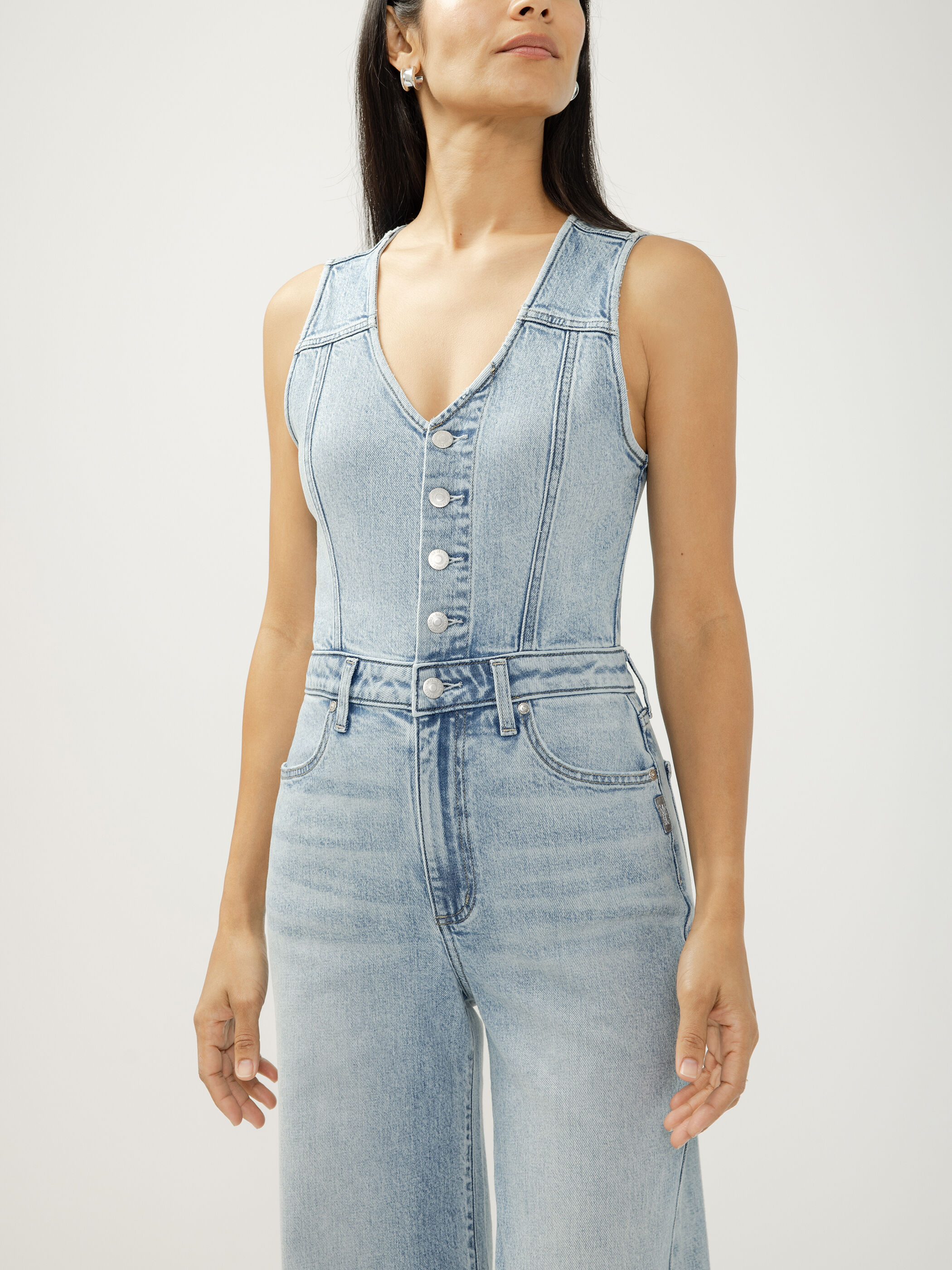 Buy Wide Leg Vest Jumpsuit for USD 118.00 | Silver Jeans