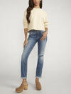 Boyfriend Mid Rise Slim Leg Jeans image number 0