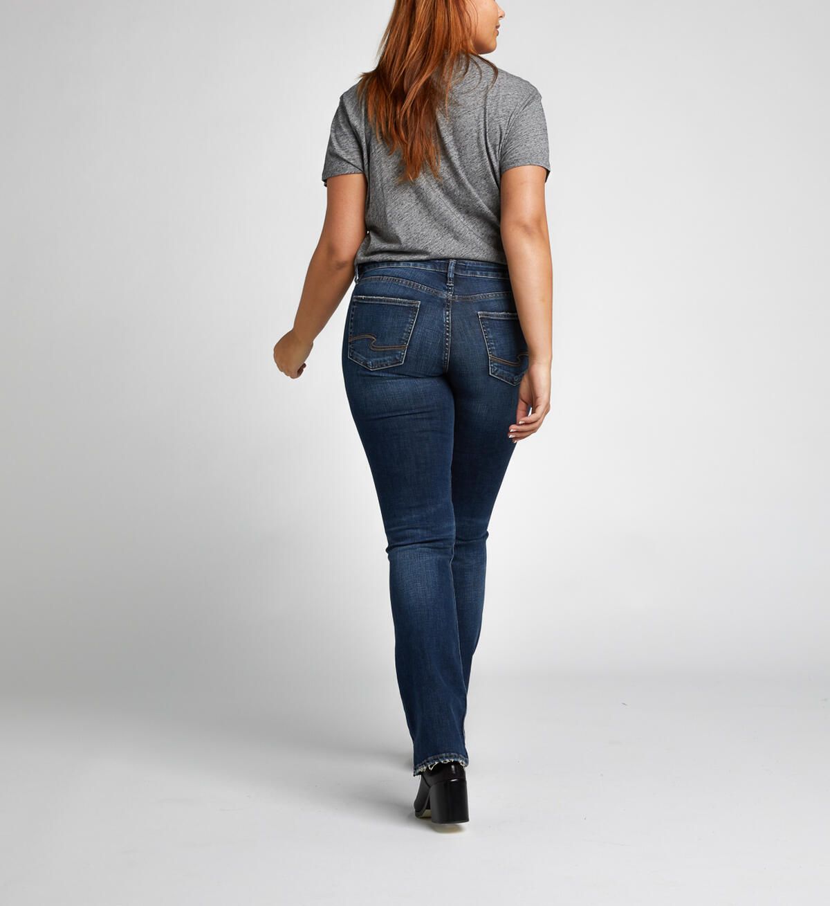 Aiko Slim Boot Mid Dark Wash Final Sale, , hi-res image number 1
