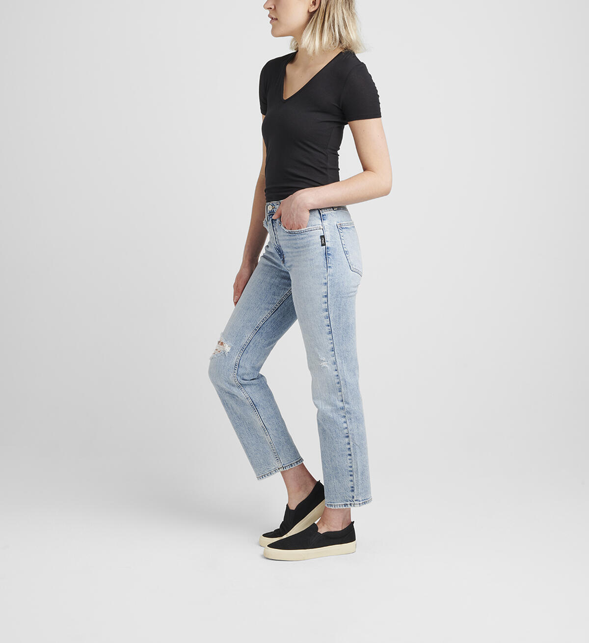 Frisco High Rise Straight Leg Jeans, , hi-res image number 2