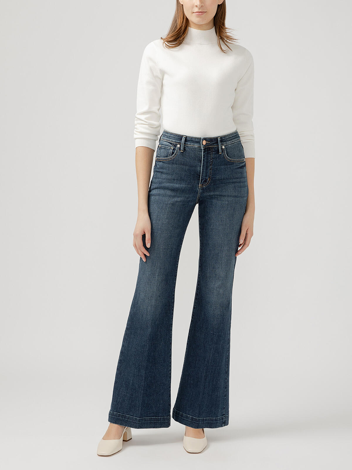 Isbister High Rise Flare Luxe Stretch Jeans, , hi-res image number 0