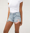Boyfriend Mid Rise Luxe Stretch Americana Shorts, Heritage, hi-res image number 2
