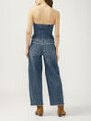 Denim Button Front Corset image number 1
