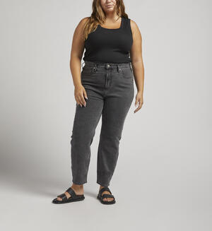 Highly Desirable High Rise Straight Leg Jeans Plus Size