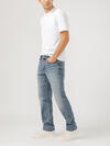 Eddie Classic Athletic Fit Tapered Leg Luxe Heritage Jeans image number 2