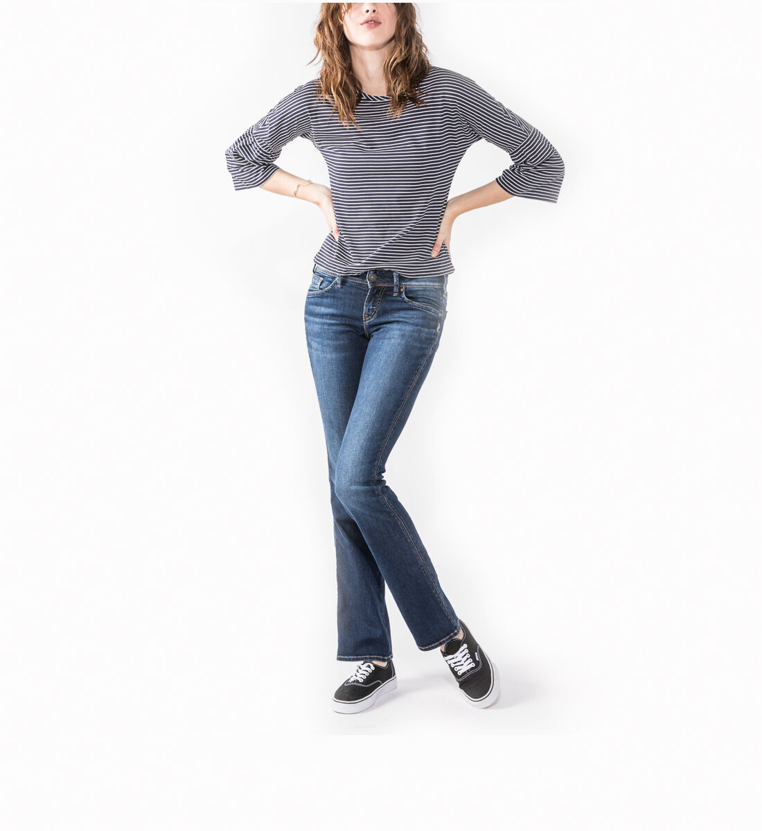Suki slim cheap boot dark wash