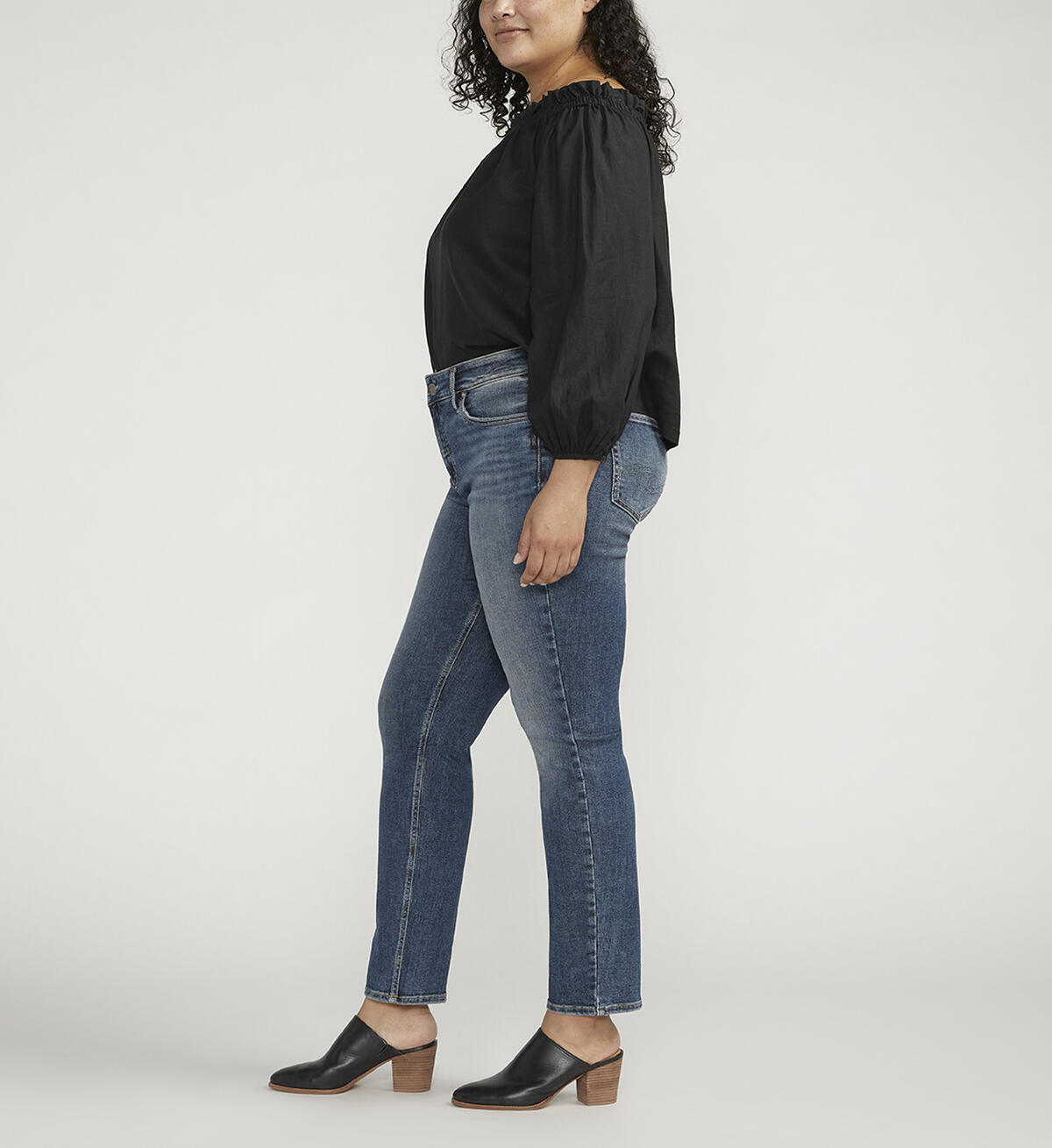 Suki Mid Rise Straight Leg Jeans Plus Size, , hi-res image number 2