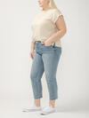 Suki Mid Rise Straight Crop Luxe Stretch Jeans Plus Size, , hi-res image number 2