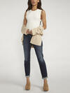 Boyfriend Mid Rise Slim Leg Jeans, Indigo, hi-res image number 3