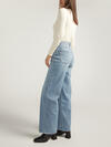 V-Front Mid Rise Wide Leg Jeans, , hi-res image number 2