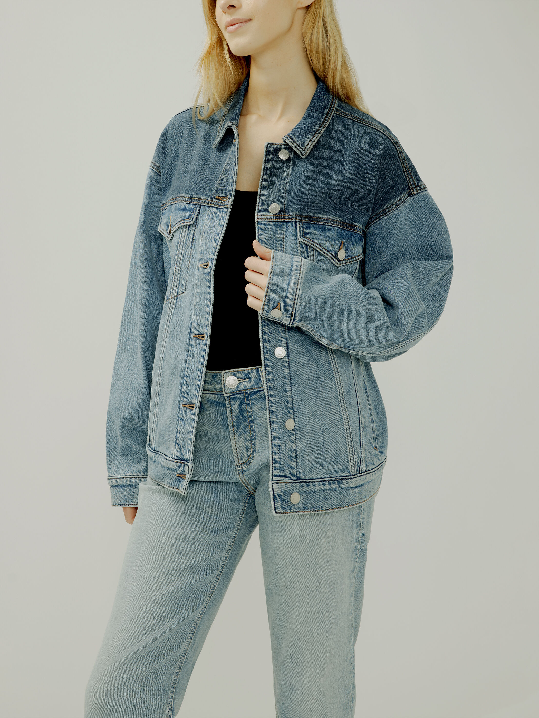 Buy Western Two-Tone Jacket for USD 118.00 | Silver Jeans