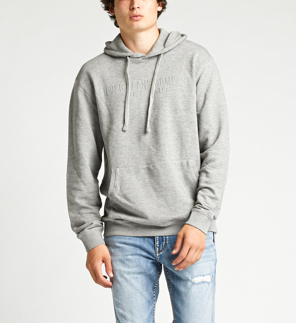 Allenby Unisex Logo Hoodie, Heather Grey, hi-res image number 0