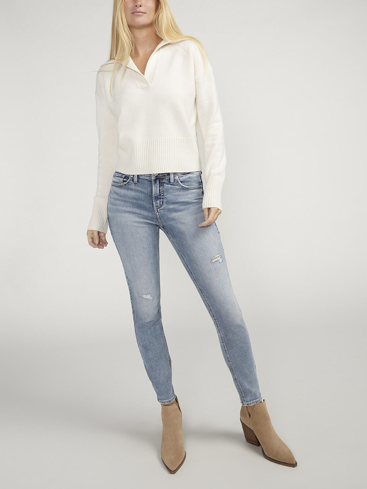 Elyse Mid Rise Skinny Leg Jeans, , hi-res image number 0