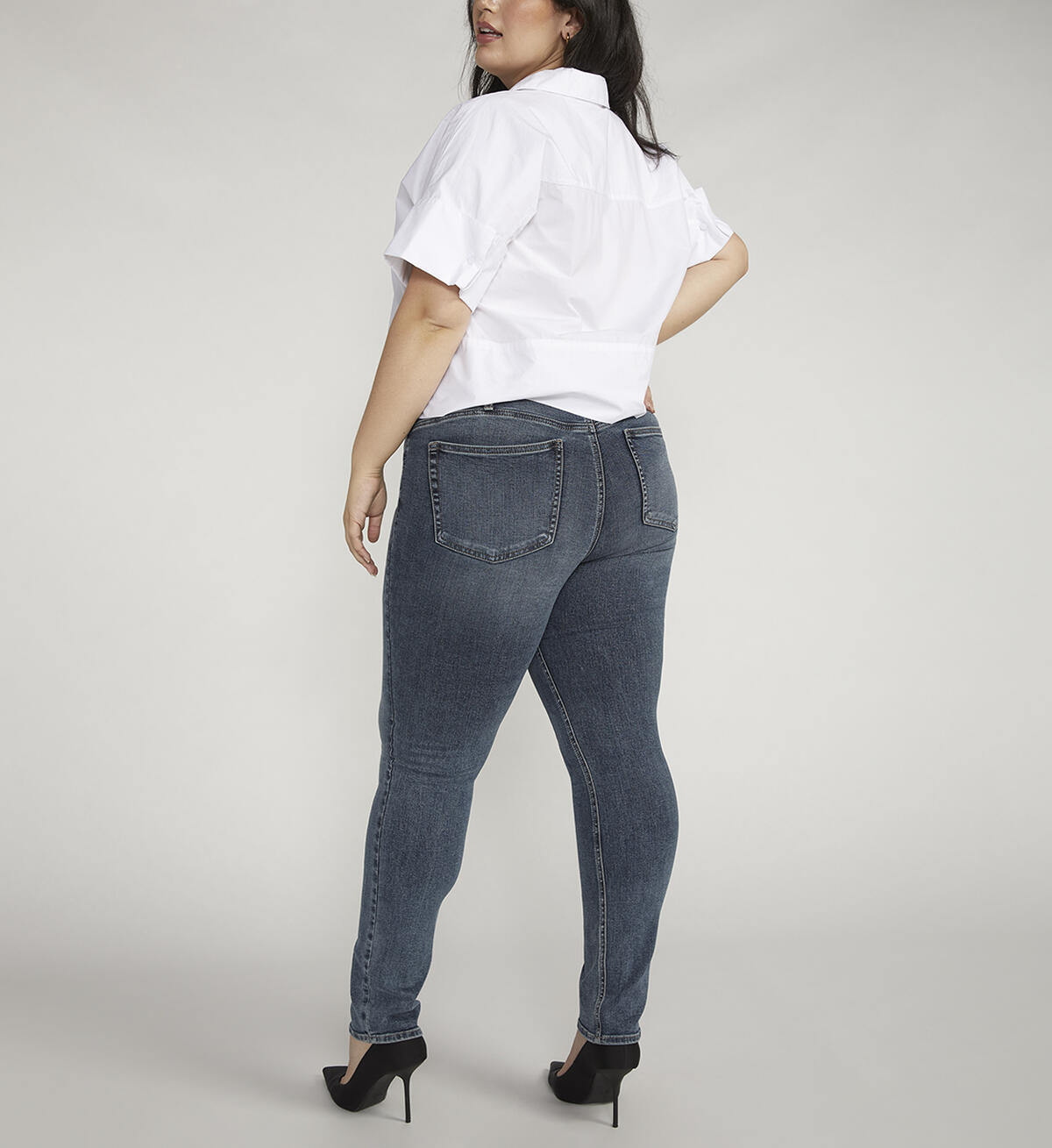 Most Wanted Mid Rise Straight Leg Jeans Plus Size, Indigo, hi-res image number 1