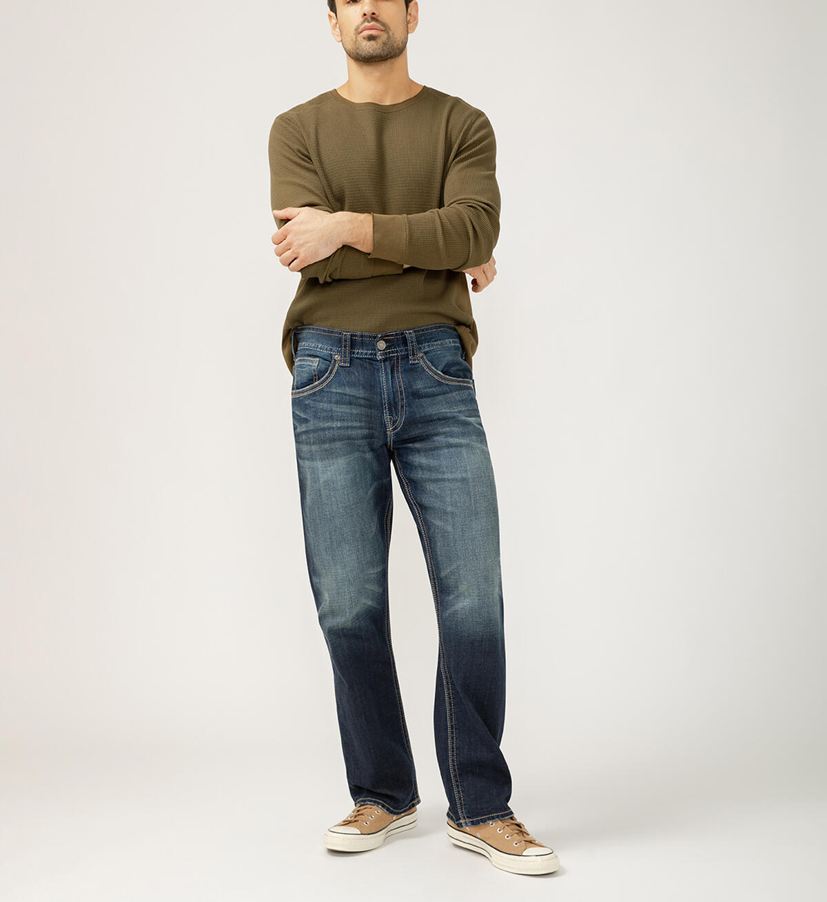 Gordie Relaxed Fit Straight Leg Jeans, , hi-res image number 0