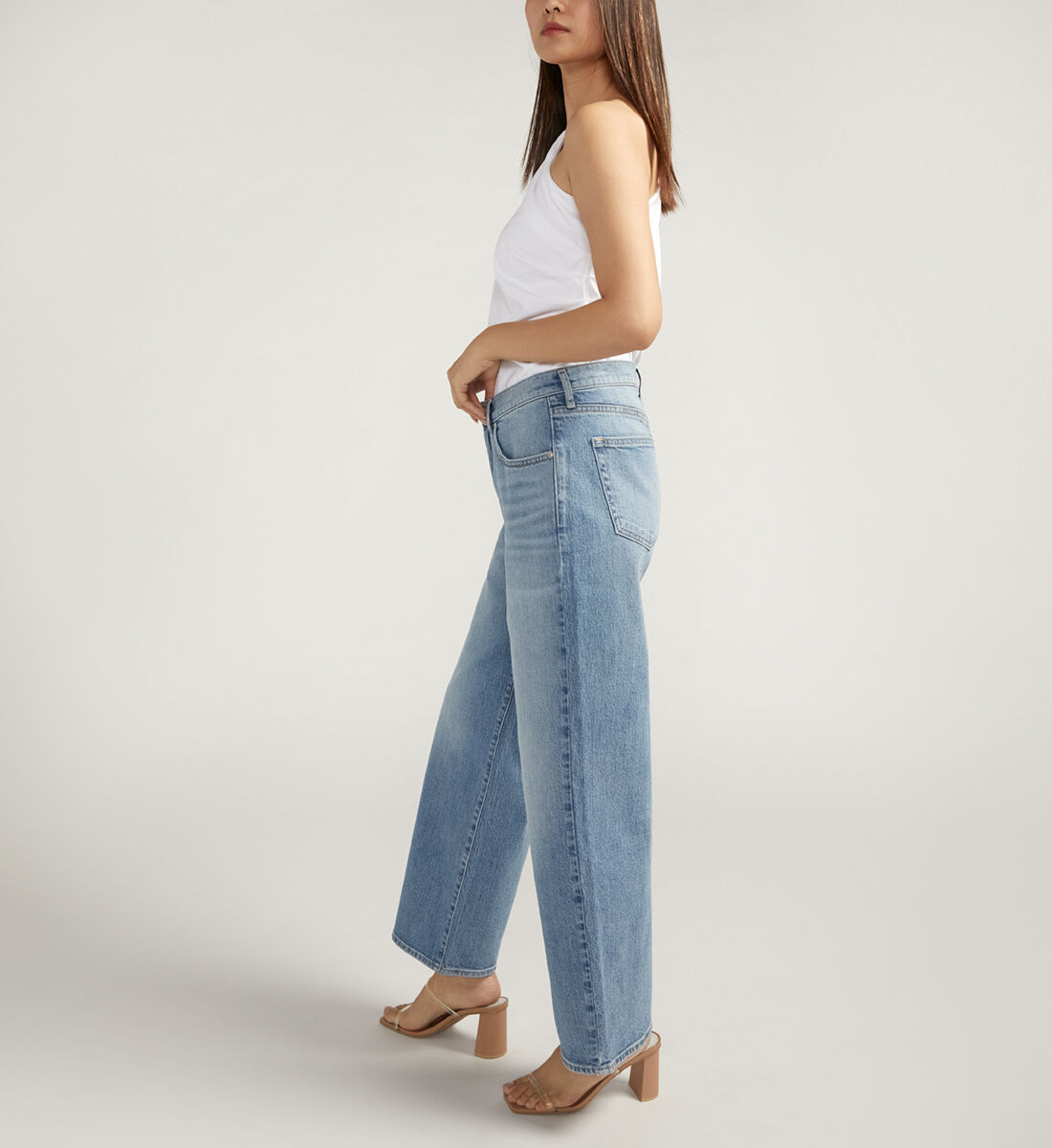 Buy The Slouchy Straight Low Rise Jeans for USD 42.00